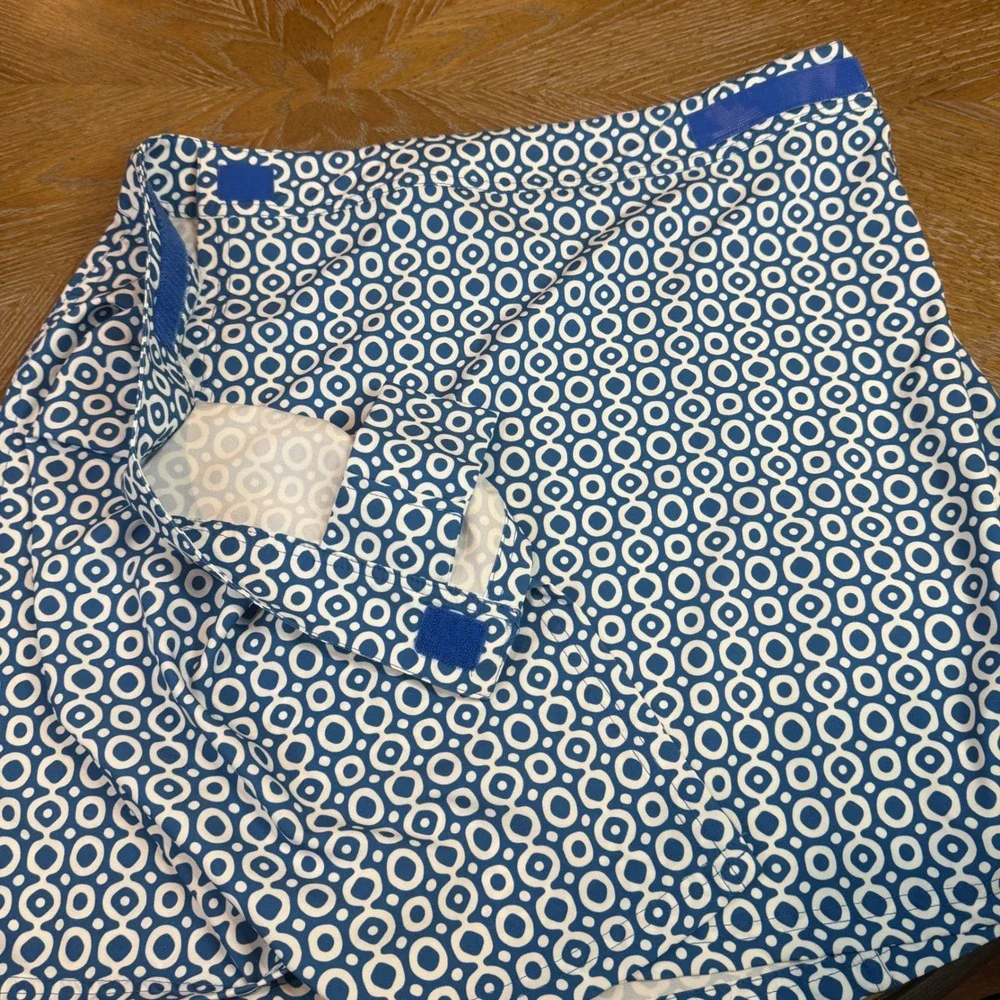 Ripskirt Classic Blue Dot‎ Skirt Length 2 Blue White Size Large